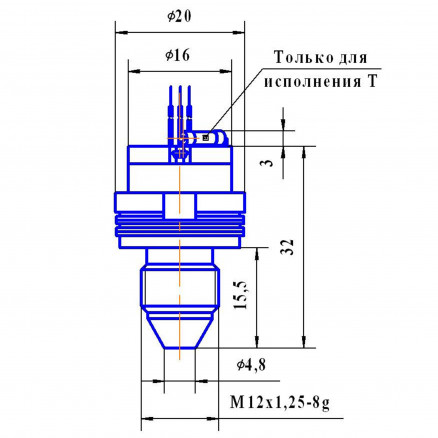 Тензопреобразователь D 0,25(0,4...1,6); D 0,25(0,4...1,6)-T