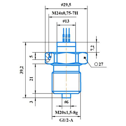 Тензопреобразователь TM 0,25(0,4...100)-...